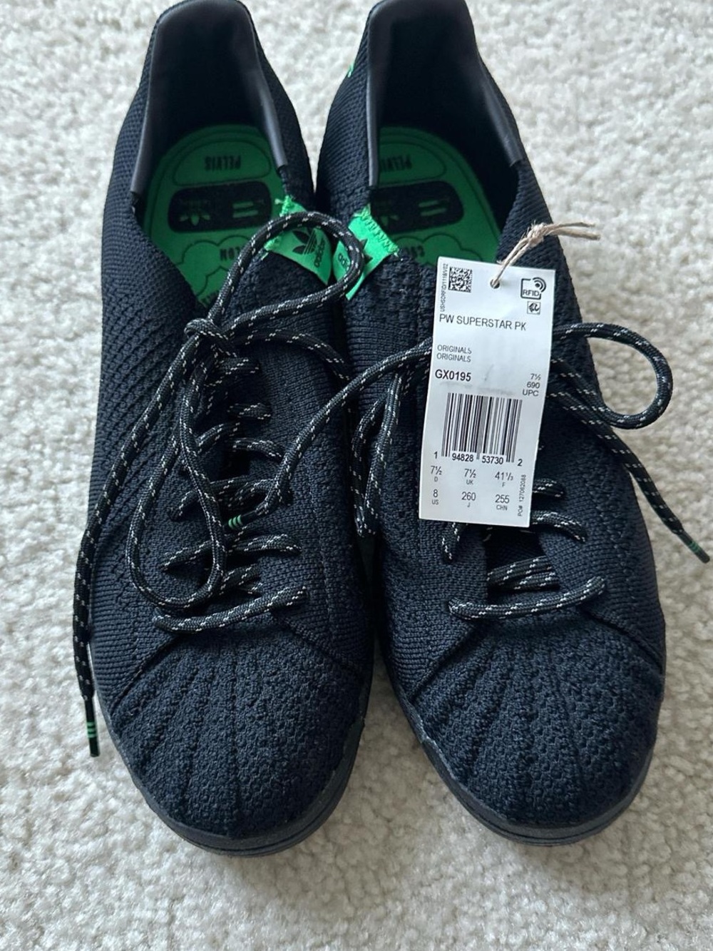 Pharrell x adidas Superstar Primeknit 'Black'